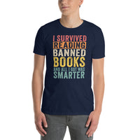 Banned Books T-Shirt - I Survived Reading - Book Lover Gift - Cuccico Design