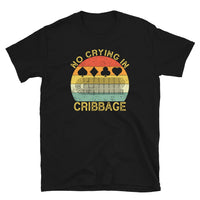 Funny Cribbage T-Shirt - No Crying In Cribbage - Cuccico Design