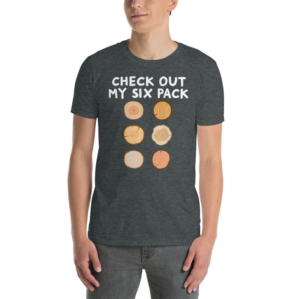 Check Out My Six Pack - Funny Woodworking T-Shirt - Cuccico Design