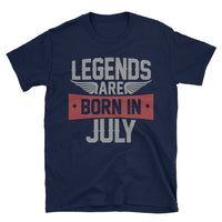 Legends are Born in July T-Shirt | July Birthday Gift for Men - Cuccico Design
