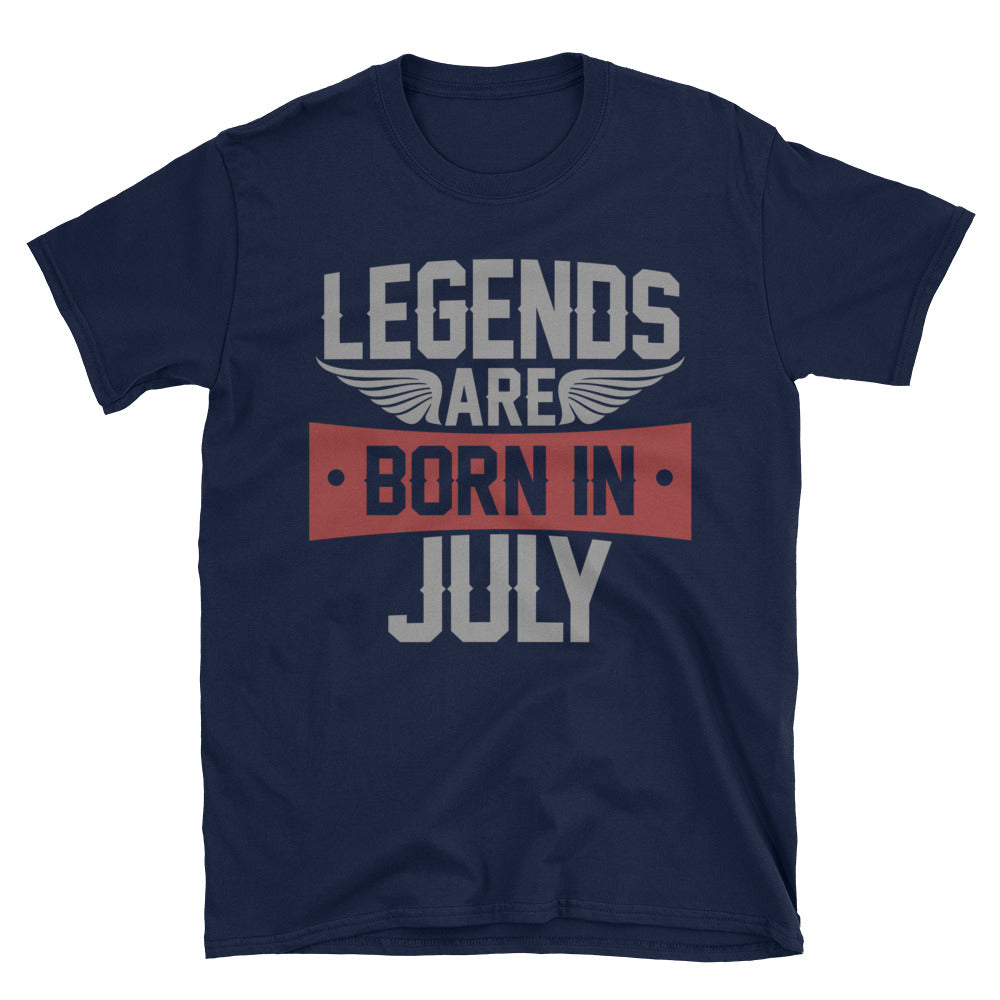 Legends are Born in July T-Shirt | July Birthday Gift for Men - Cuccico Design
