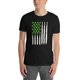 Funny USA Flag Weed T-Shirt | 4th of July Cannabis Shirt - Cuccico Design