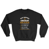 Funny Tech Support Checklist Sweatshirt - Sysadmin Gift - Cuccico Design