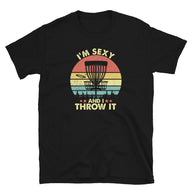 Funny 'Sexy I Throw It' Disc Golf T-Shirt | Vintage Style - Cuccico Design