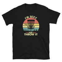 Funny 'Sexy I Throw It' Disc Golf T-Shirt | Vintage Style - Cuccico Design