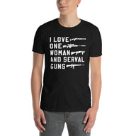 Gun Owner T-Shirt - I Love One Woman & Several Guns - Cuccico Design