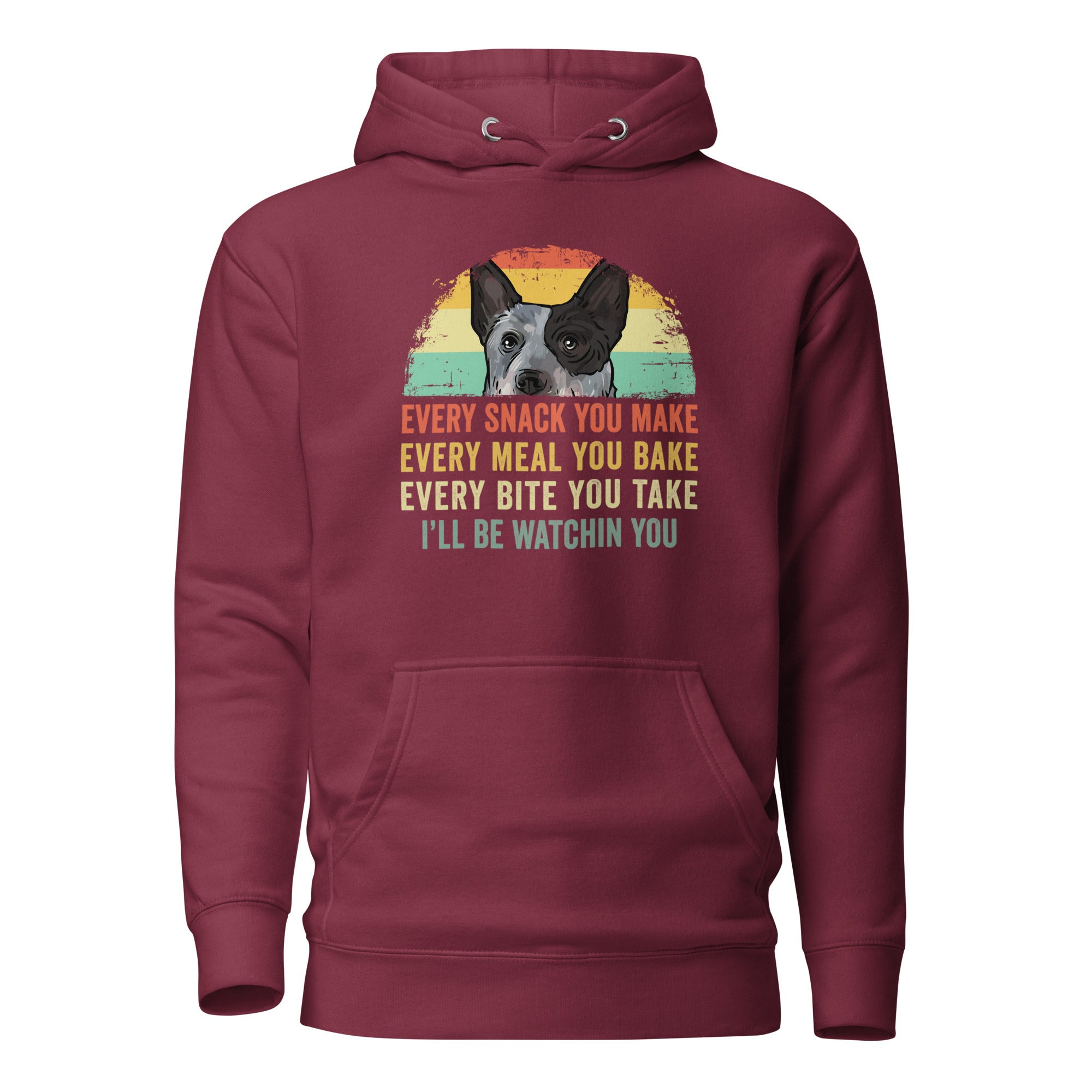 Blue Heeler Australian Cattle Dog Every Snack Hoodie - Cuccico Design