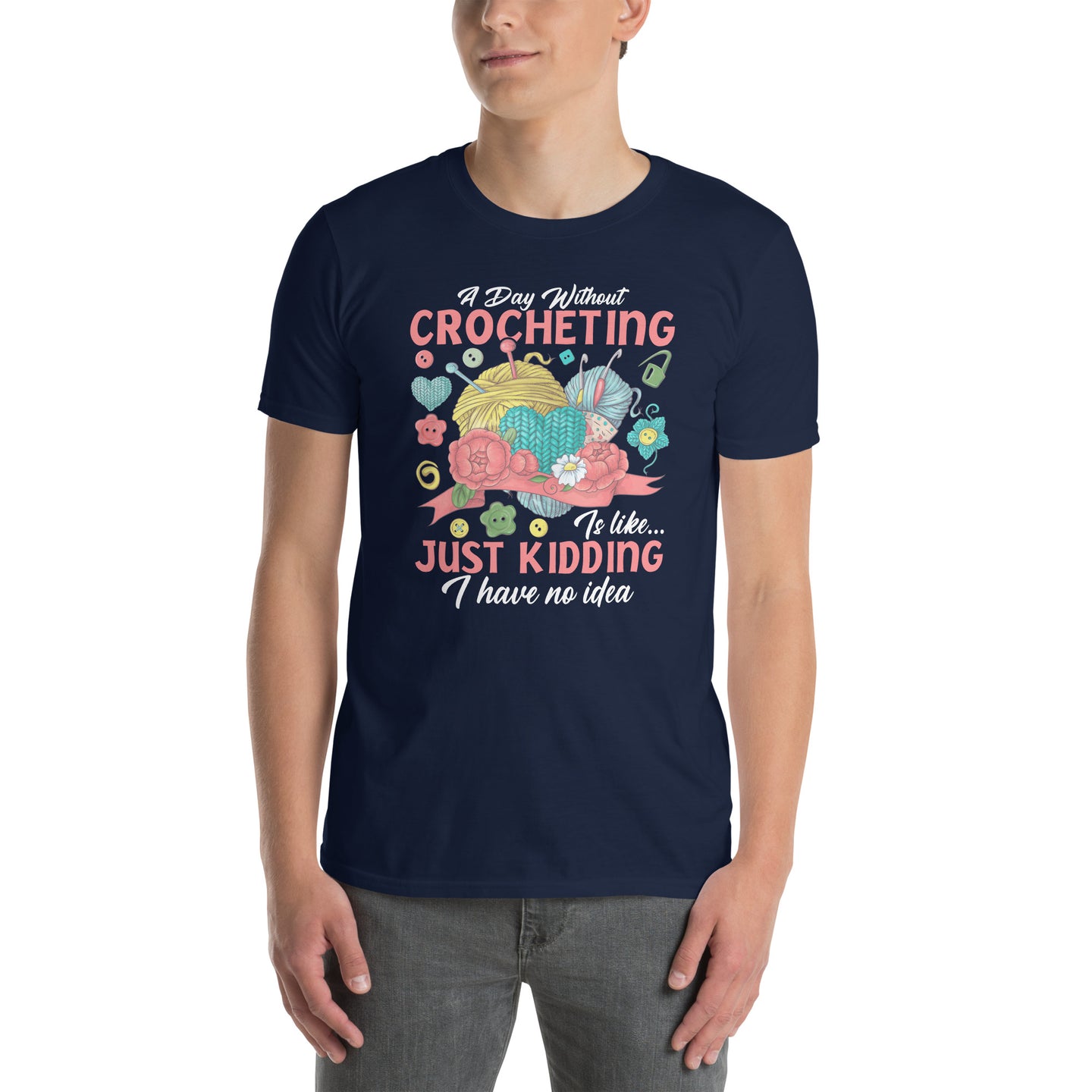 Crochet T-Shirt: A Day Without Crocheting | Funny Gift - Cuccico Design