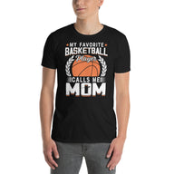 Basketball Mom T-Shirt - My Favorite Player Calls Me Mom - Cuccico Design