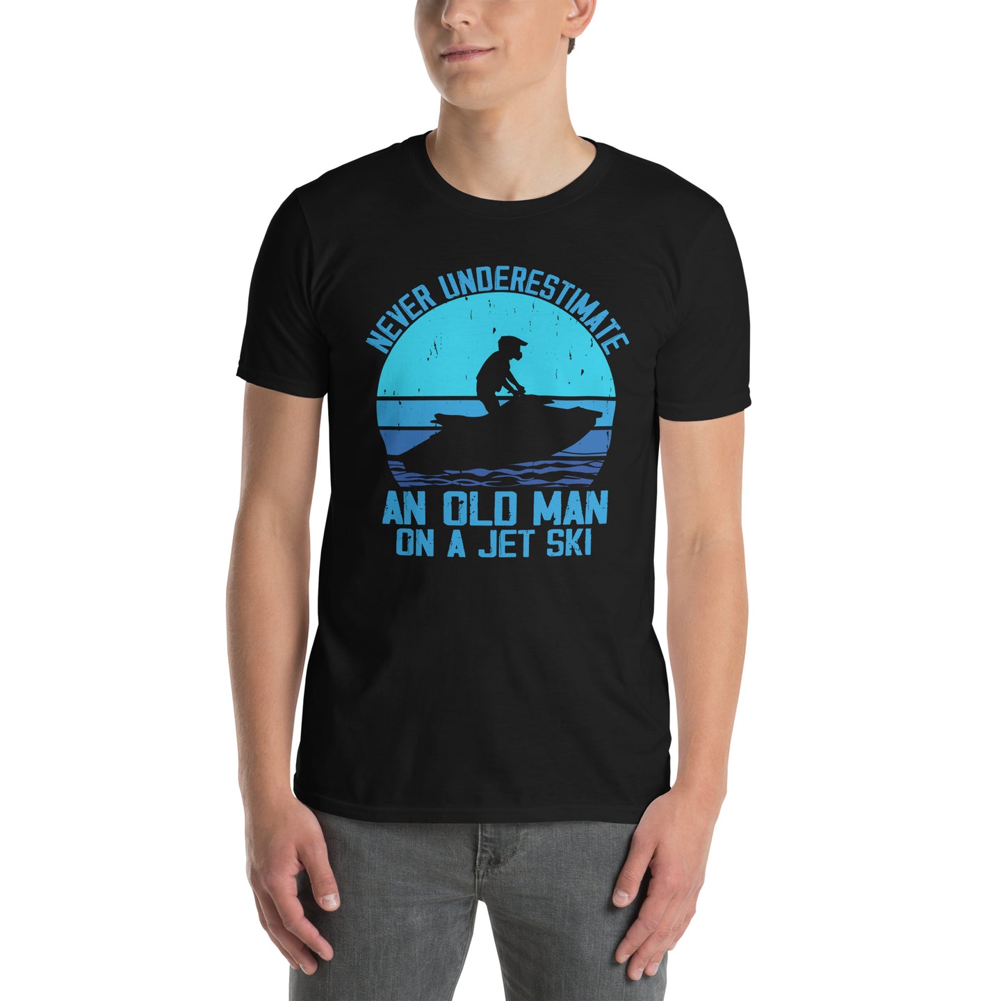 Funny Jet Ski T-Shirt for Men - Old Man Gift - Cuccico Design