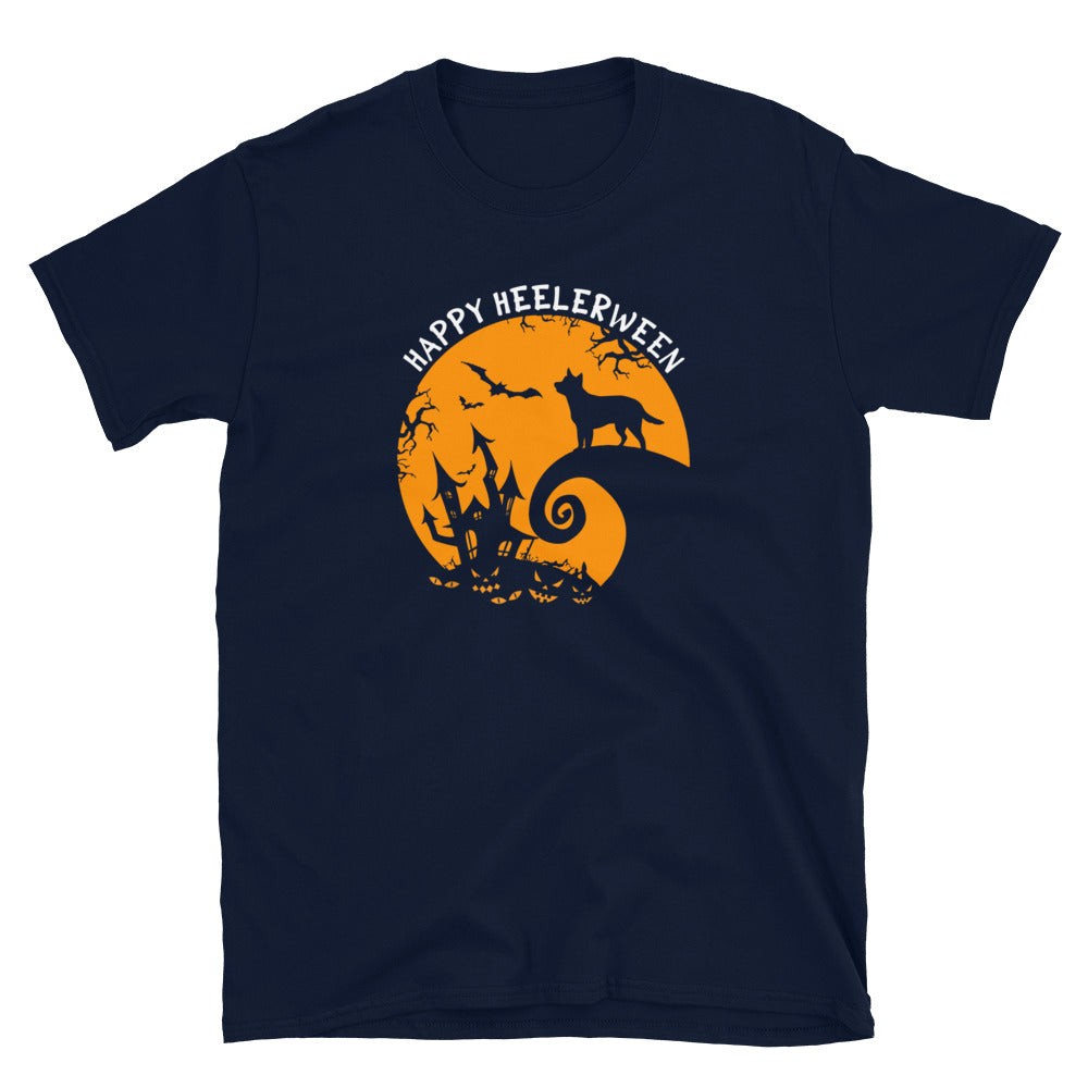 Blue Heeler Halloween T-Shirt | Happy Heeler Dog Shirt - Cuccico Design