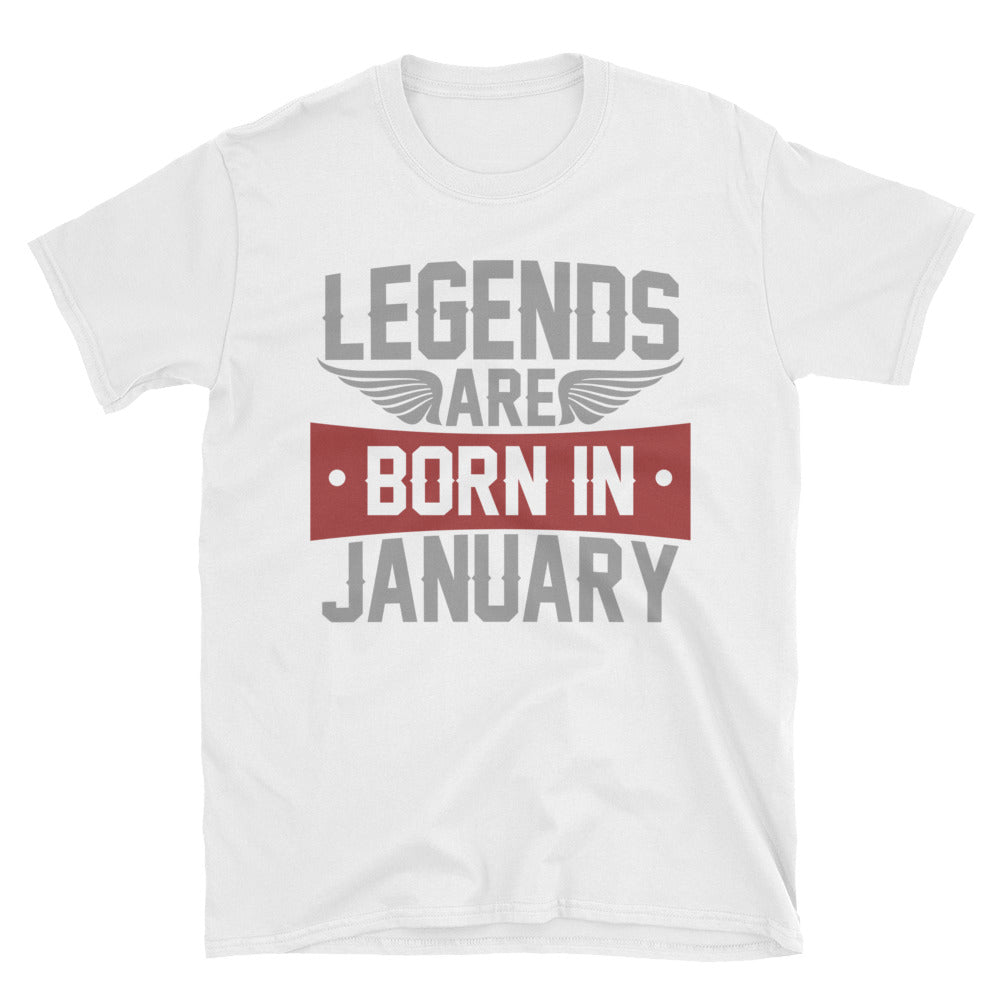 Born in January T-Shirt | January Birthday Gift Men - Cuccico Design