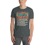 Funny Husband Shirt - 5 Things About My Husband Tee - Cuccico Design