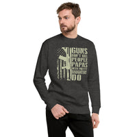 Papas with Pretty Granddaughters Sweatshirt - Funny Papa Gift - Cuccico Design