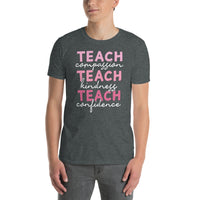 Teacher T-Shirt Gift for Teacher - Teach Compassion Kindness - Cuccico Design