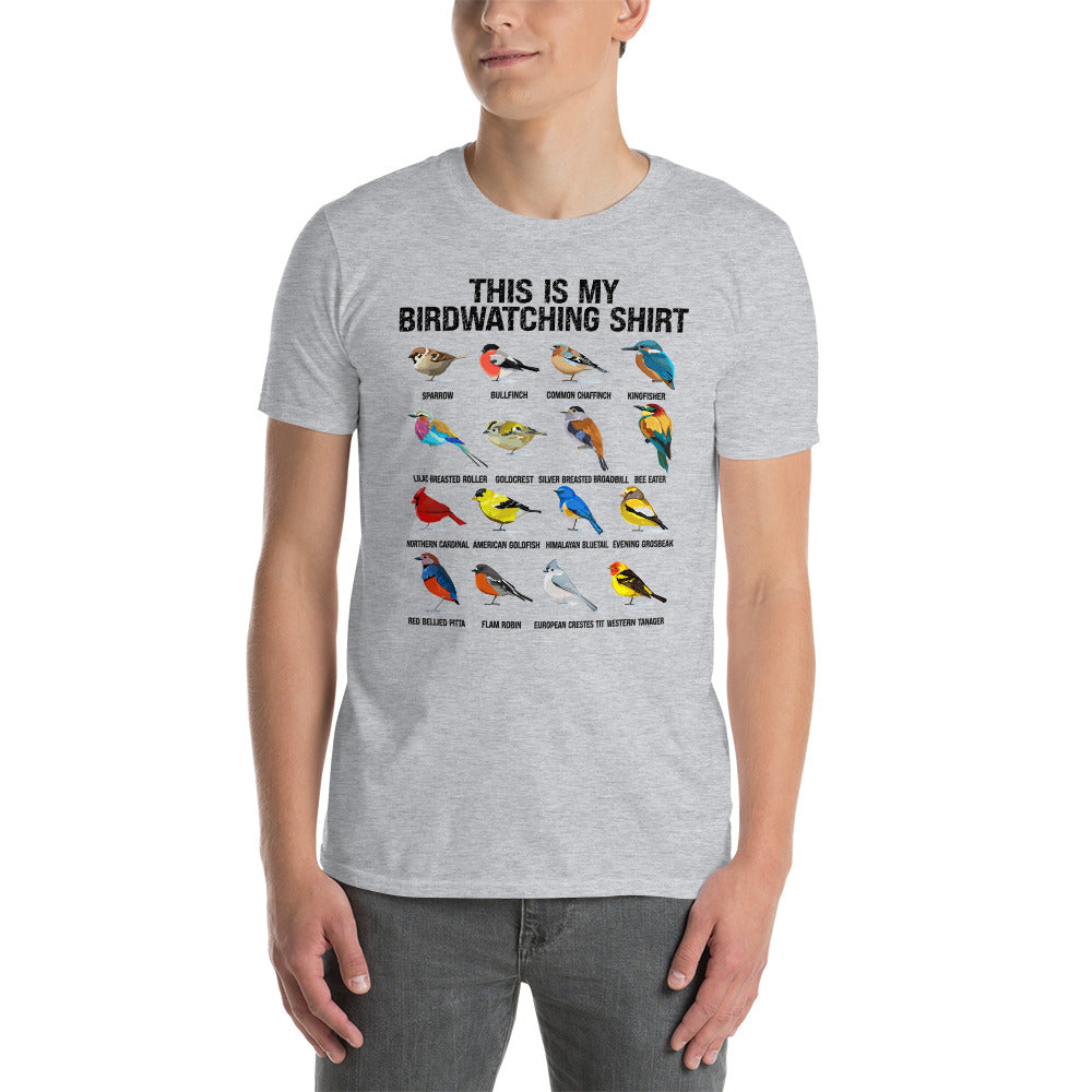 Birdwatching T-Shirt - Gift for Bird Watcher & Bird Lover - Cuccico Design