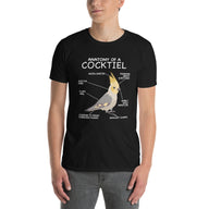 Cockatiel T-Shirt | Funny Parrot Anatomy Bird Lover Gift - Cuccico Design
