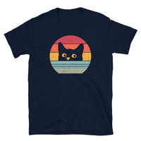 Retro Black Cat T-Shirt | Vintage Style Cat Lover Gift - Cuccico Design