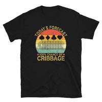 Today's Forecast Funny Cribbage T-Shirt | Board Game Gift - Cuccico Design