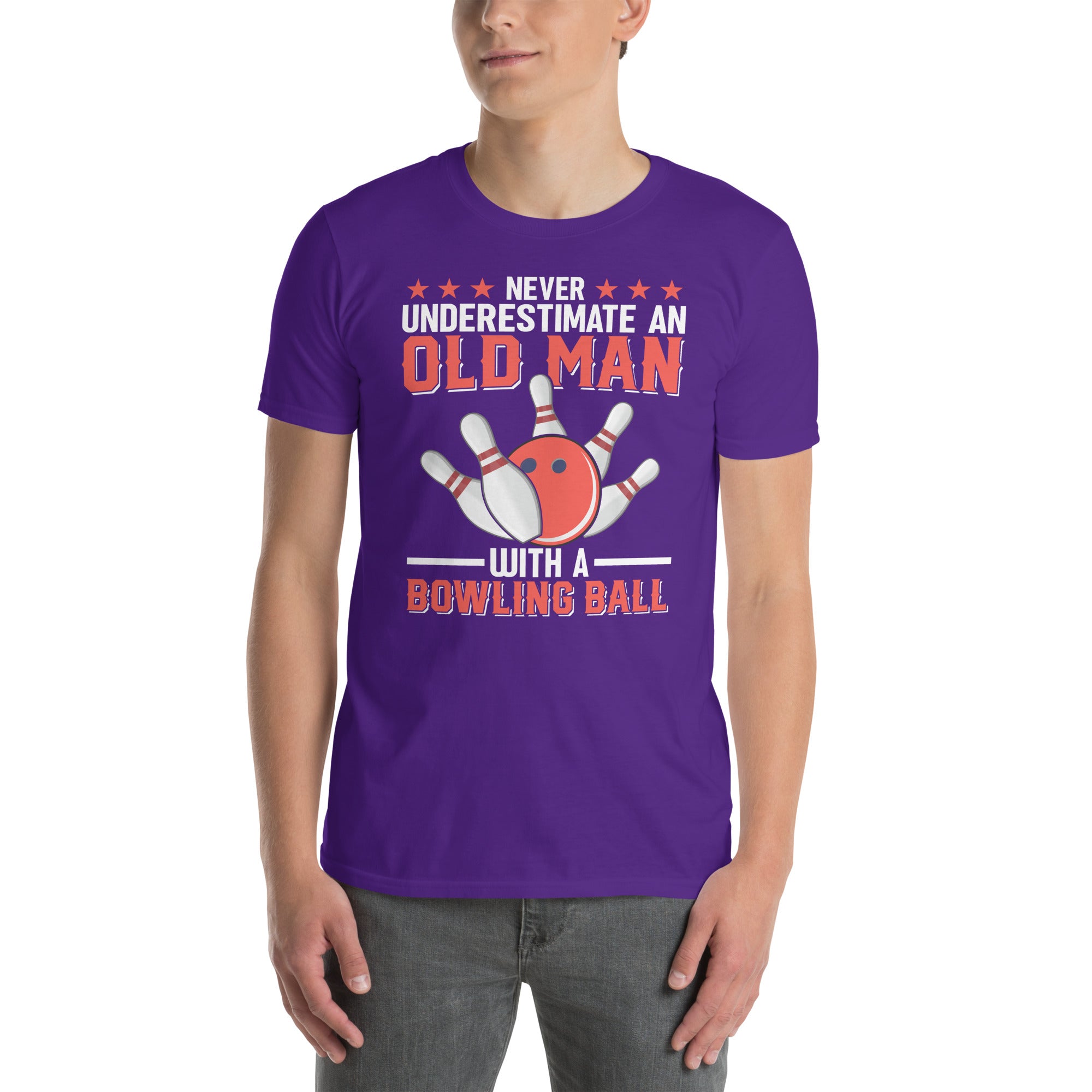 Old Man Bowling Shirt - Funny Bowler Gift Tee - Cuccico Design