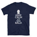 Funny Bald T-Shirt - Cool Gift for Bald Men | Keep Calm & Go Bald - Cuccico Design