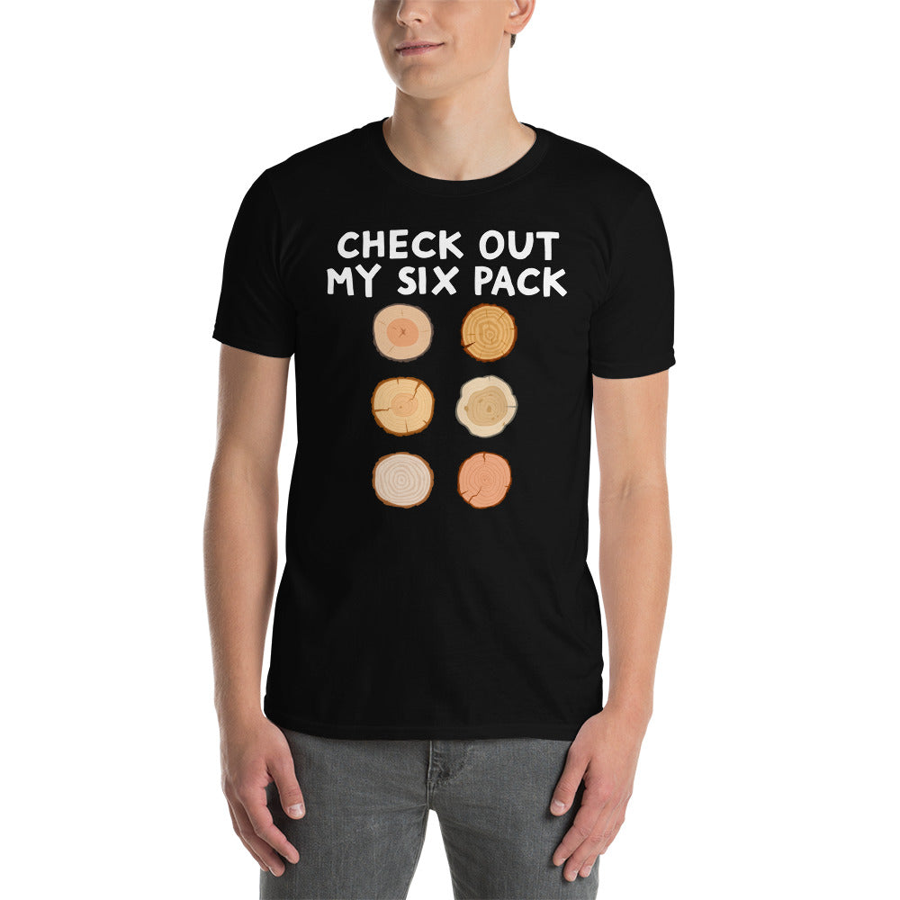 Check Out My Six Pack - Funny Woodworking T-Shirt - Cuccico Design