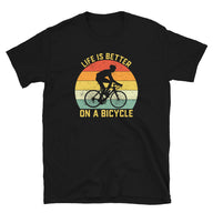 Life Is Better On A Bicycle Cycling T-Shirt | Road Bike Gift - Cuccico Design