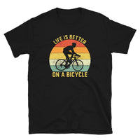 Life Is Better On A Bicycle Cycling T-Shirt | Road Bike Gift - Cuccico Design