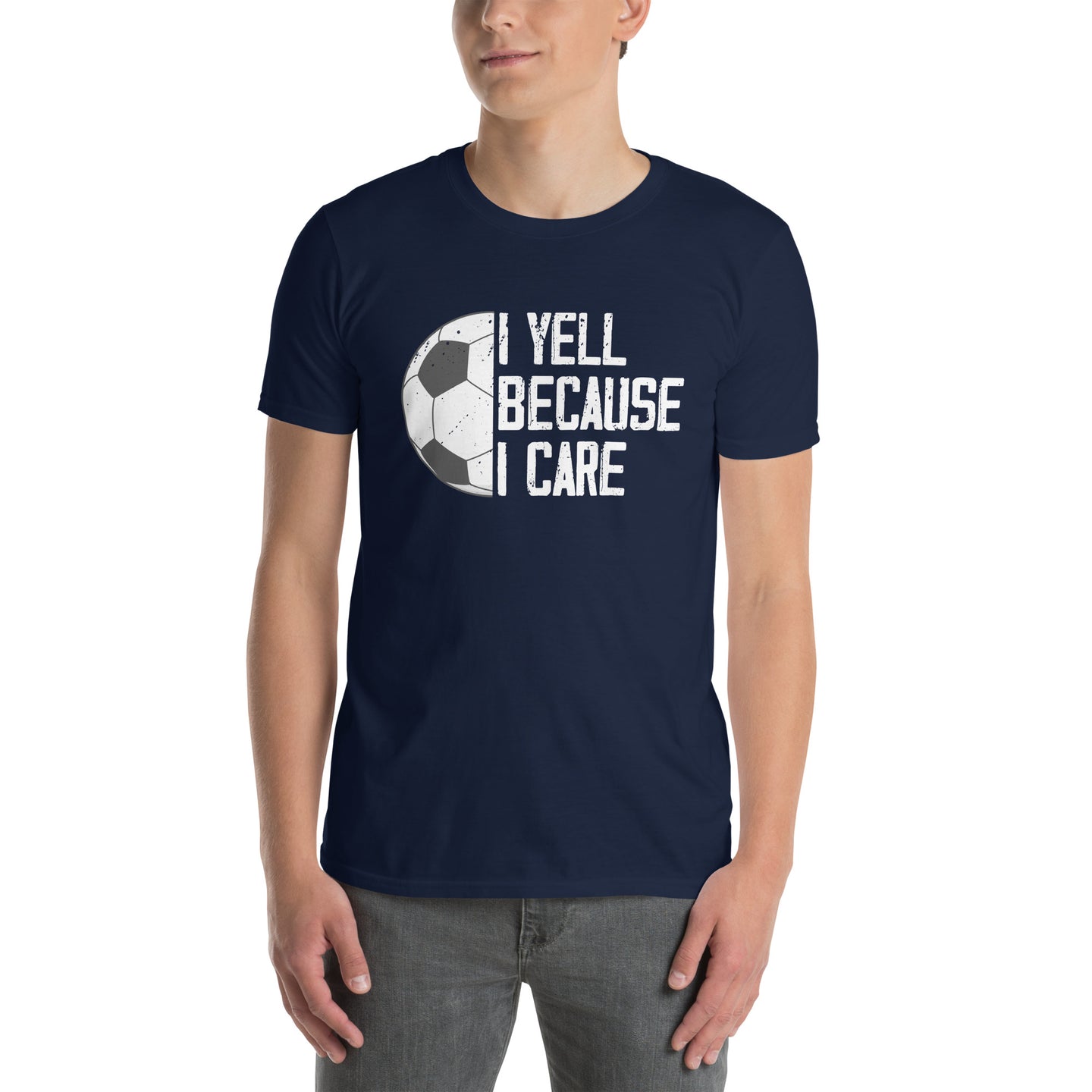 Funny Soccer Dad Shirt: I Yell Because I Care - Cuccico Design