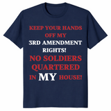 3rd amendment rights sarcastic shirt in navy