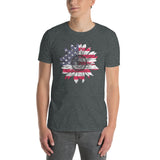 4th of July Sunflower Shirt - American Flag Patriotic Tee - Cuccico Design