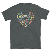 Teaching Elements Colorful Heart Unisex T-shirt - Cuccico Design