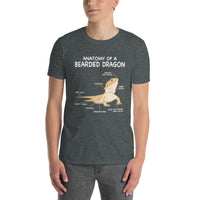 Bearded Dragon Anatomy T-Shirt - Cute Reptile Lover Gift - Cuccico Design