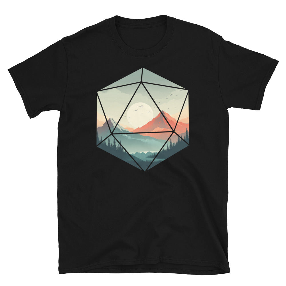 D20 Dice T-Shirt - Cool Gaming Apparel - Cuccico Design
