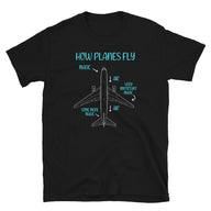 Funny Aerospace Engineer T-Shirt | How Planes Fly - Cuccico Design