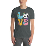Groovy Soccer Lover T-Shirt | Women & Teen Girls - Cuccico Design