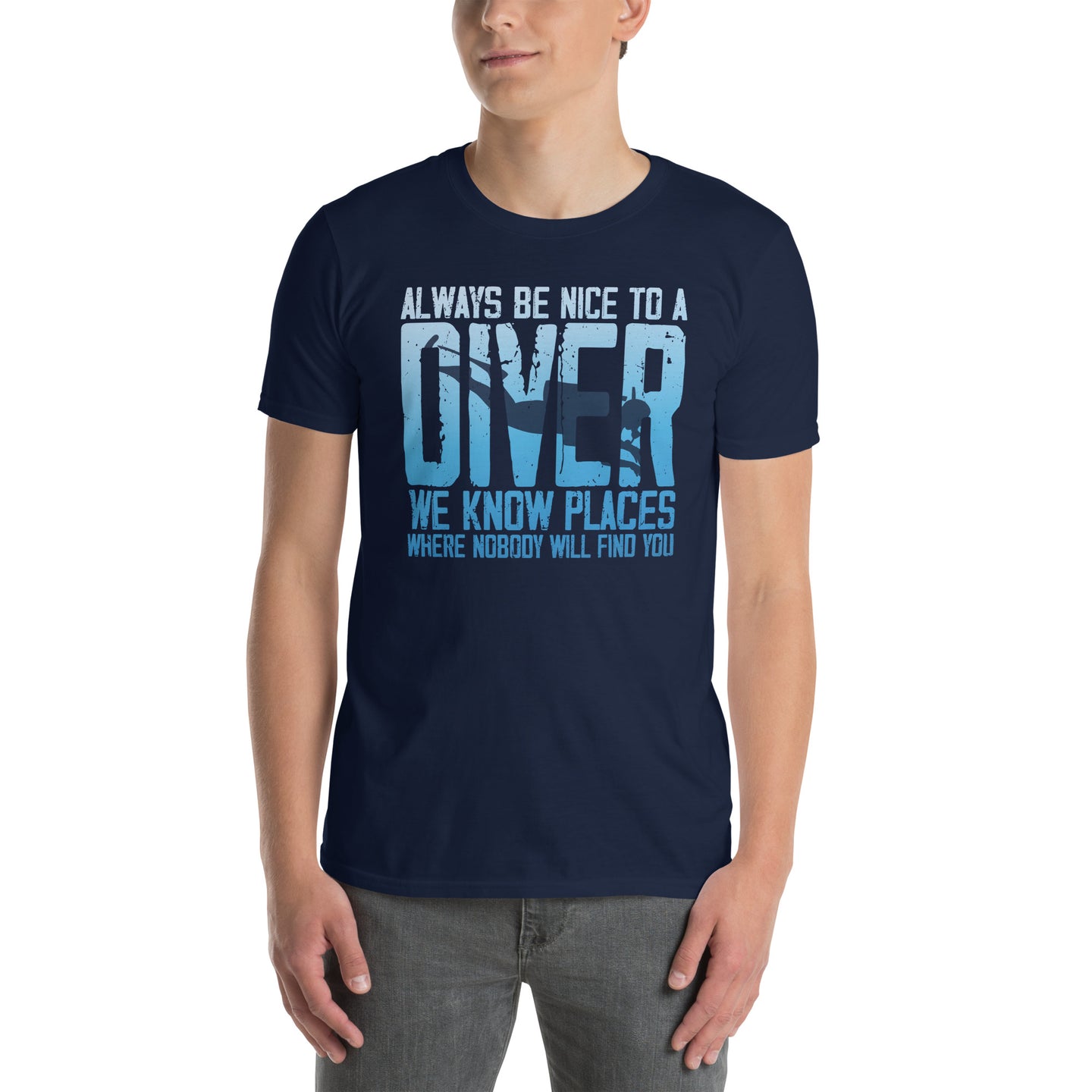 Always Be Nice To A Diver Funny Scuba Diving T-Shirt - Cuccico Design