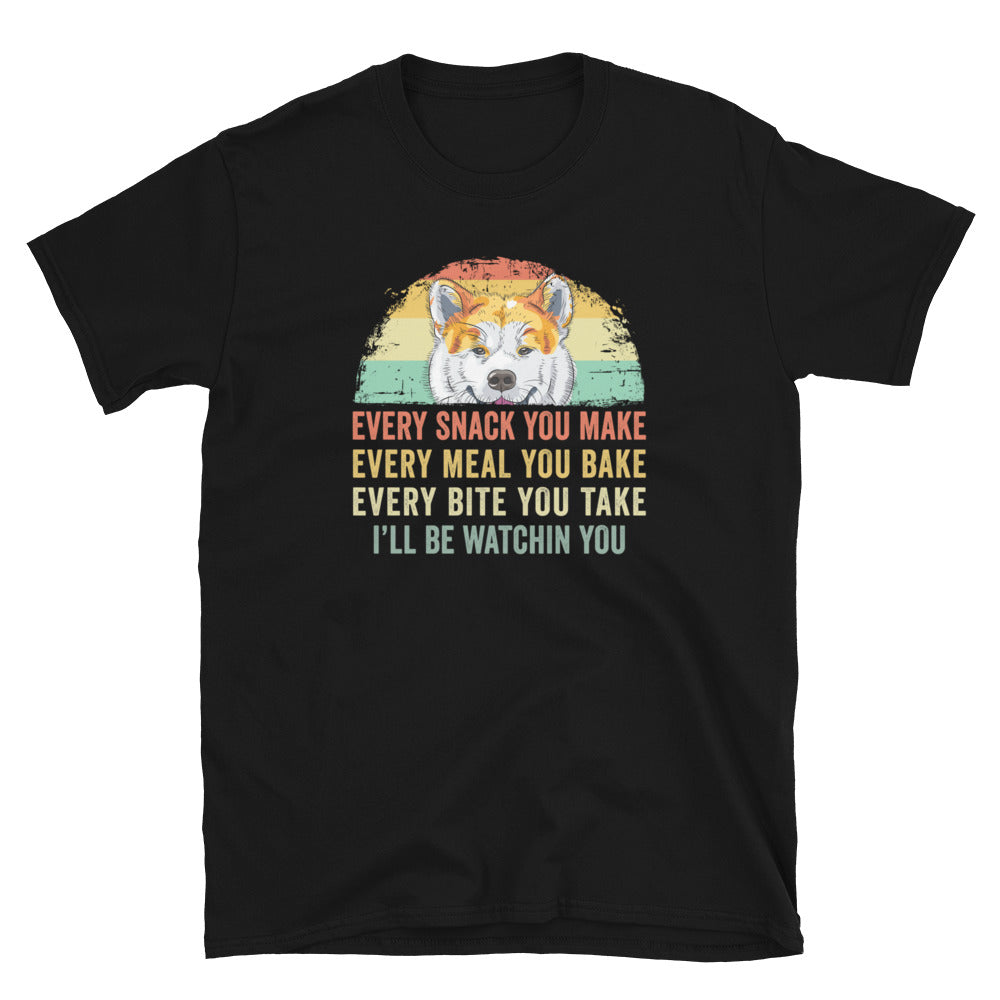 Akita Owner T-Shirt: Every Snack You Make Akita Dog Shirt - Cuccico Design