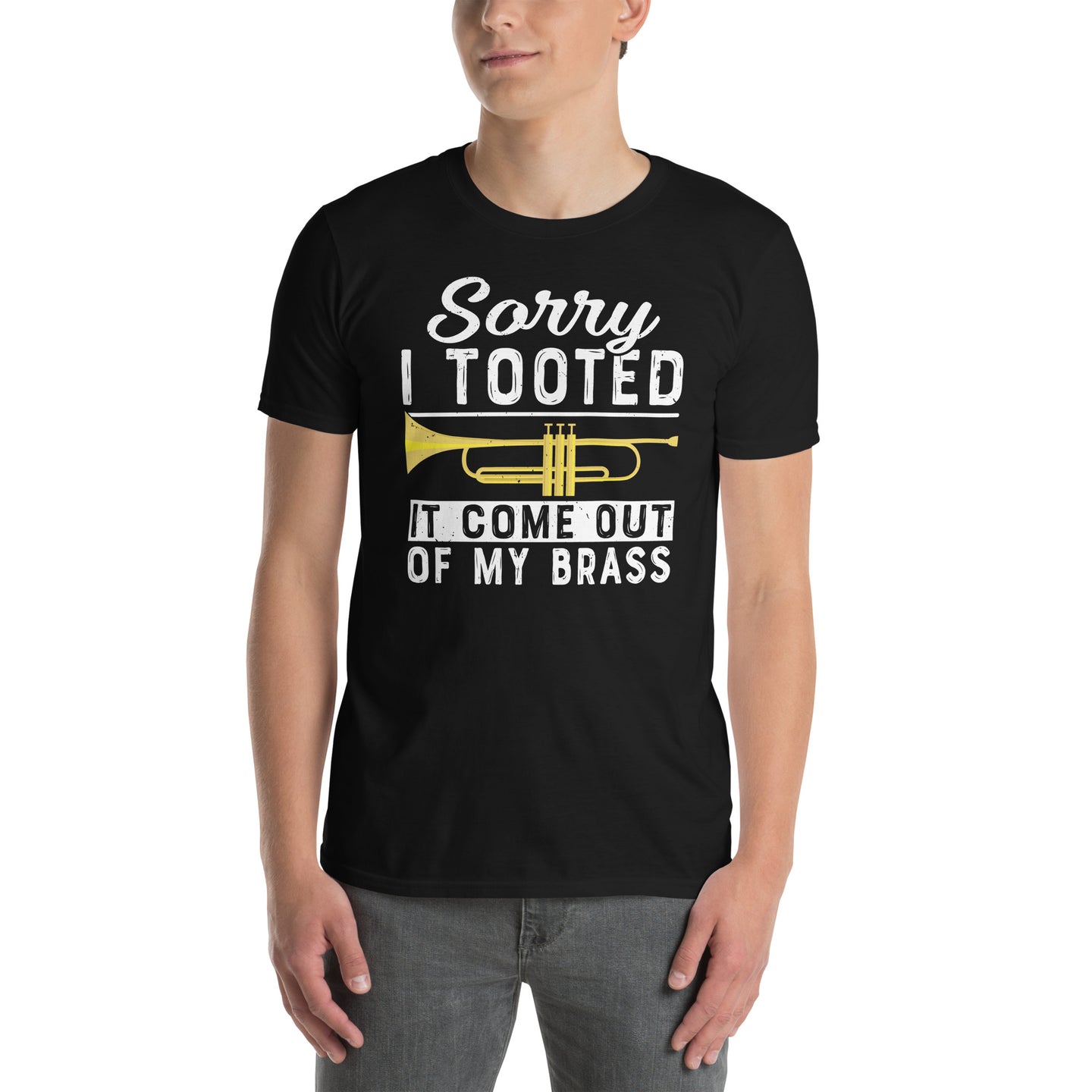 Funny Trumpet Shirt - Sorry I Tooted Brass Player Gift - Cuccico Design