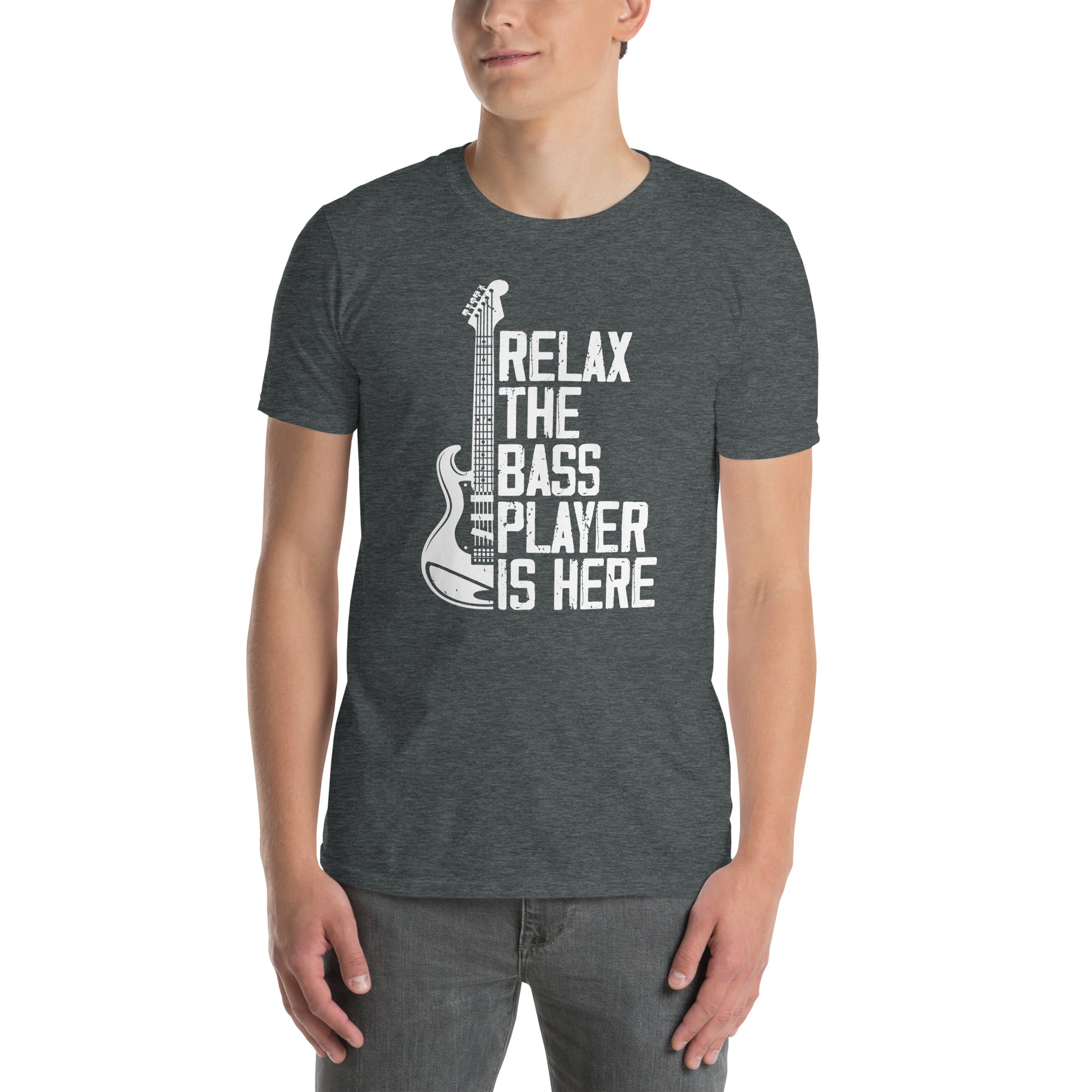 Relax The Bass Player Is Here T-Shirt | Funny Bass Player Gift - Cuccico Design