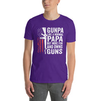 Gunpa T-Shirt: Like a Normal Papa, More Fun & Owns Guns - Cuccico Design
