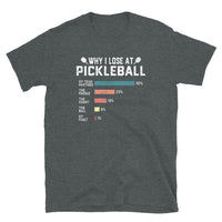 Funny Pickleball Shirt Gift | Why I Lose T-Shirt - Cuccico Design