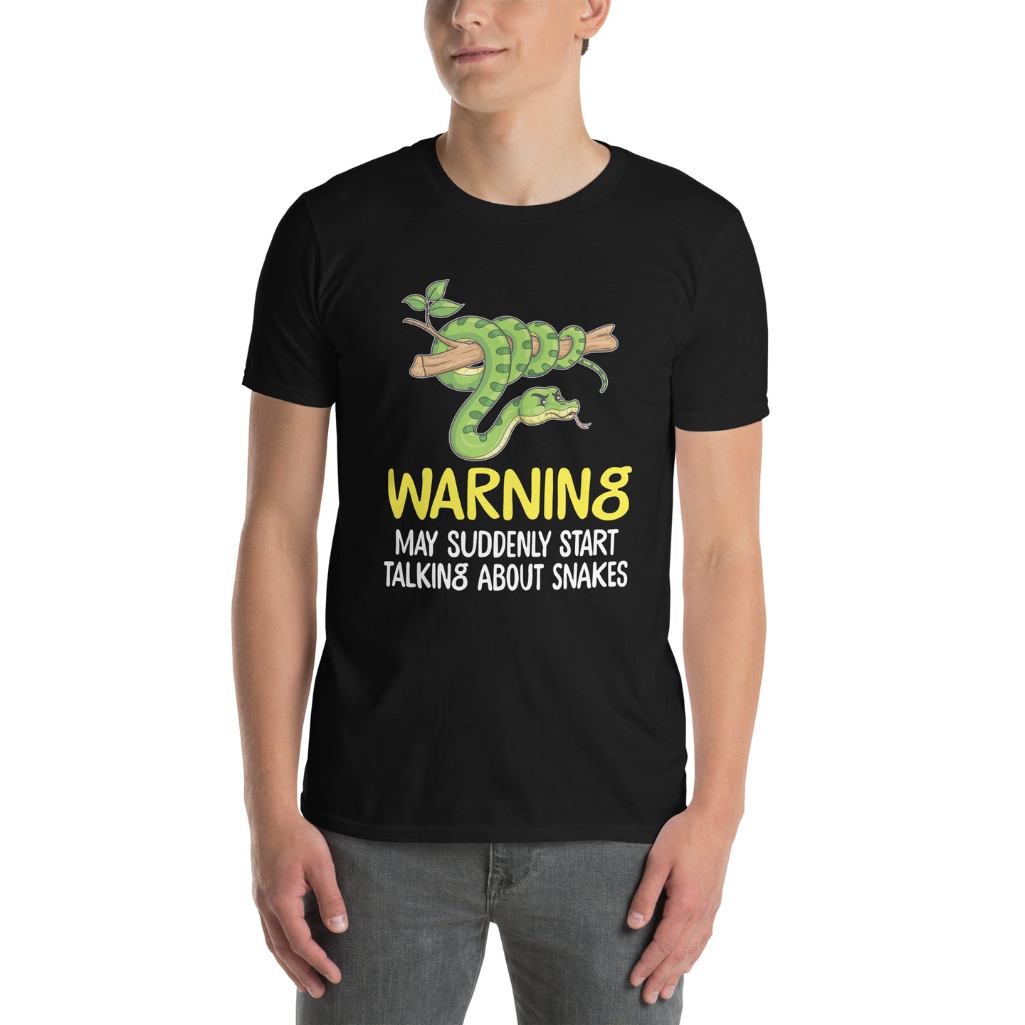Warning May Talk About Snakes T-Shirt | Funny Snake Tee - Cuccico Design