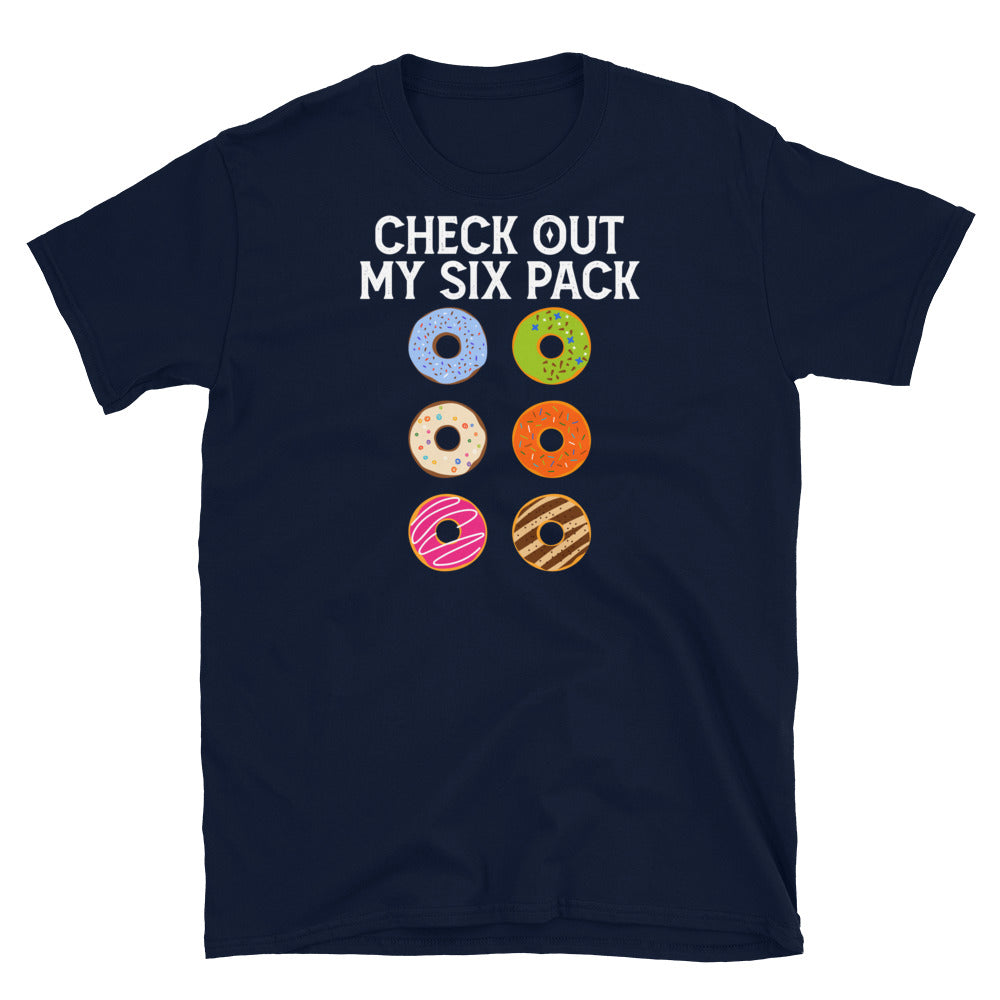 Funny Gym T-Shirt | "Six Pack" Donut Graphic Tee Unisex - Cuccico Design