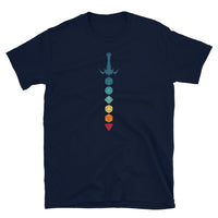 D20 T-Shirt - Retro Gaming Dice & Sword Design - Cuccico Design