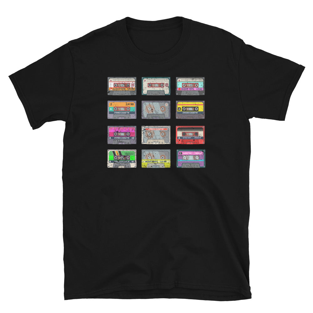 Vintage Cassette T-Shirt 80s 90s Music Mixtape Tee - Cuccico Design