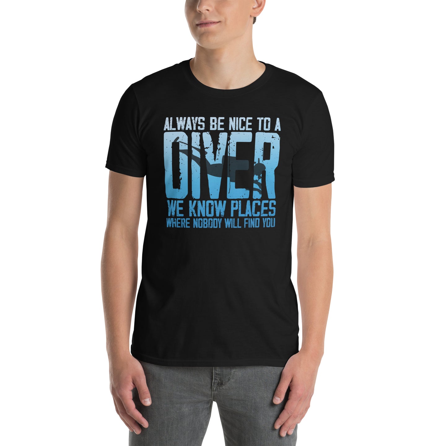 Always Be Nice To A Diver Funny Scuba Diving T-Shirt - Cuccico Design