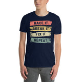Funny RC Car T-Shirt | Race It Break It Repeat Racing Gift - Cuccico Design