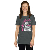Girls Just Wanna Have Guns T-Shirt | Gun Lover Shirt - Cuccico Design