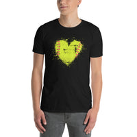 Softball Heart Valentine's Day T-Shirt - Cuccico Design